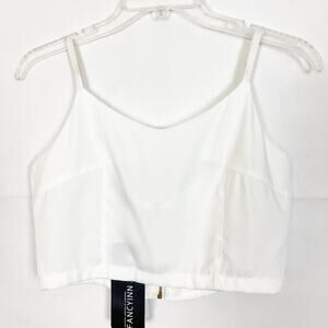 Fancyinn White Bustier Size S
